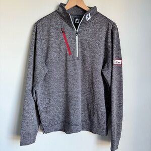 FootJoy Titleist Performance 1/2 Zip Golf Pullover Gray Red Men’s Medium Jacket